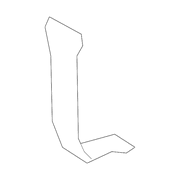 Genuine OE Audi Rear Trim Panel Strip - 8L0-863-437