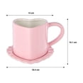 thumbnail image 3 of Set de Taza con Plato Way to Celebrate de Cerámica en Forma de Corazón para Bebidas Calientes, 3 of 4