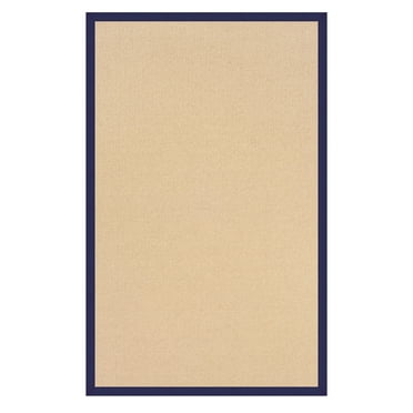 Linon Athena Natural & Blue 5x8 Area Rug