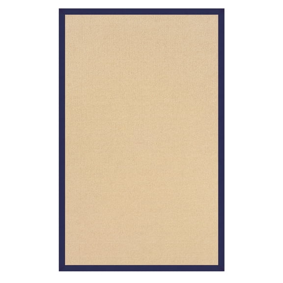 Linon Athena Natural & Blue 5x8 Area Rug