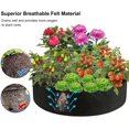 thumbnail image 4 of Paquete de 2 camas de plantación de jardín elevadas de tela de 100 galones, bolsas de cultivo de plantas redondas resistentes, contenedor de plantación no tejido transpirable, 4 of 5