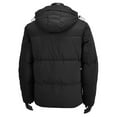thumbnail image 5 of KIHOUT Men's Quilted Insulated Jacket - Diamond Stitch Pattern Hooded Coat with Thermal Lining for Cold Weather, 5 of 8