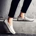 thumbnail image 6 of Men's Casual Loafers Slip On Leather Shoes Lightweight Driving Shoes Moccasins Classic Penny Loafer Flats Boat Shoes Big Size, 6 of 10