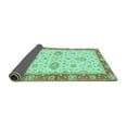 thumbnail image 2 of Ahgly Company Indoor Rectangle Oriental Turquoise Blue Traditional Area Rugs, 6' x 9', 2 of 4