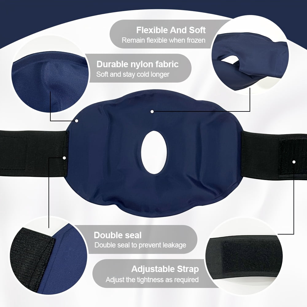 2PCS Reusable Knee Ice Pack Wrap Ice Pack for Knee Adjustable Cold Compress Cold Therapy Gel Pads for Pain Relief Sports Injuries