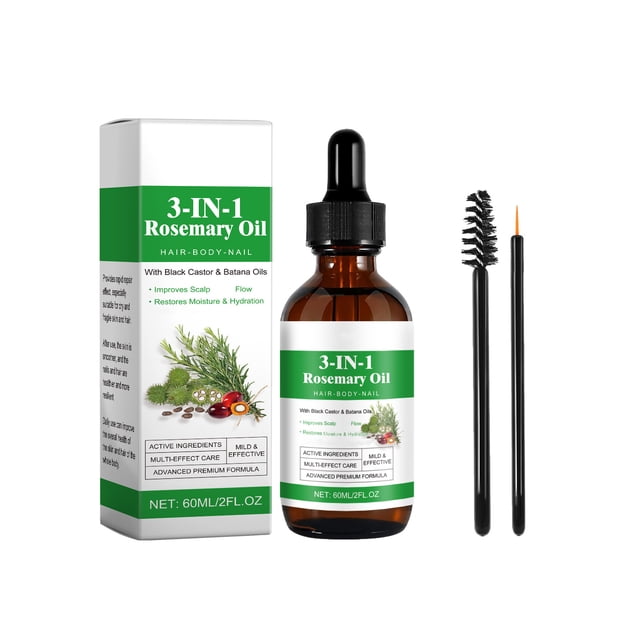 Pisexur Belleza Maquillaje Aceite de ricino Batanas, nutritivo e hidratante, reparador, hidratante, esencias para el cuidado de las uñas, tres en uno, 60 mlpara mujeres y hombres