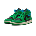thumbnail image 3 of Jordan WOMENS AIR JORDAN 1 MID WMNS "Lucky Green Aquatone" BQ6472 033 from Stadium Goods, 3 of 9