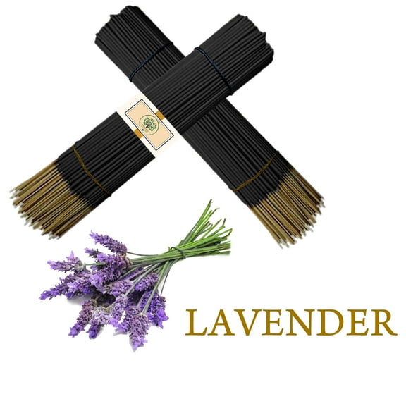 RADANYA Ayurveda Lavender 100% Natural Incense Sticks Hand Dipped Incense Sticks, Pack of 25 Sticks