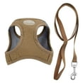 thumbnail image 2 of Gustave No Pull Dog Harness and Leash Set for Small Medium Dogs Reflective Pet Vest Step-in Adjustable Soft Mesh Cat Puppy Walking Harness with Leash "Brown, S", 2 of 10