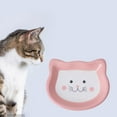 thumbnail image 3 of Cartoon Cat Bowl Dish Saucer Shape Eating Feeding Bowl Non Skid Food Container Plate Ceramics for Hedgehog Cats and Small Dogs Pet Supplies pink, 3 of 6