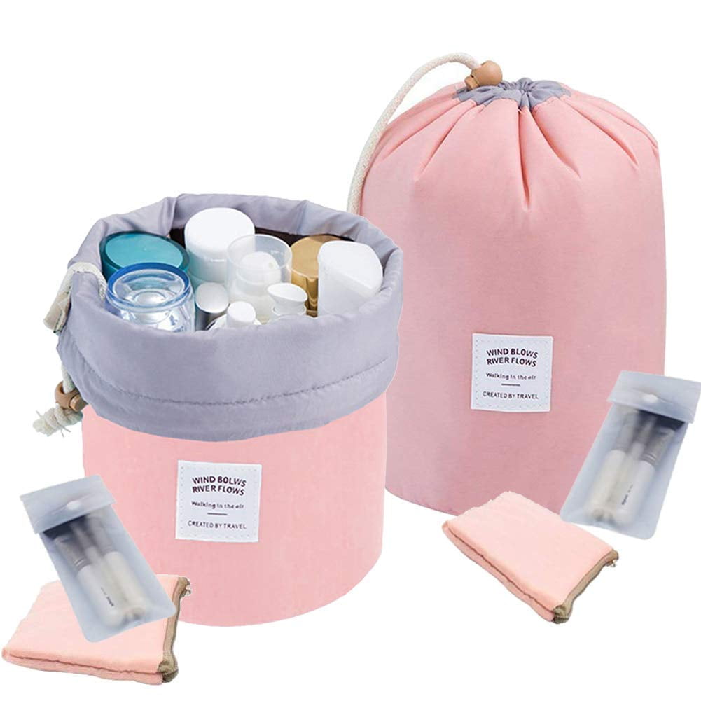  KTMOUW Makeup Bag Waterproof Cosmetic Bag Leather Makeup Travel  Bag Portable Makeup Brush Bag Multifunctional Makeup Organizer Bag for  Women Girls, 2-Pack, Purple : KTMOUW: Beauty & Personal Care
