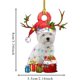 thumbnail image 2 of Adorno de perro de Navidad, letrero colgante de árbol de Navidad de perro lindo de madera, decoraciones de estatuas, figuras de bolas irrompibles de Navidad, decoración, esculturas colgantes de, 2 of 7