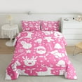 thumbnail image 2 of Castle Fairy Santa Claus Snowman Deer Full Size Comforter Sets 3-Piece for Boys Girls,Merry Christmas Xmas Bedding Comforter Set,Happy New Year Lightweight Bedding Sets,Breathable Home Decor, 2 of 8