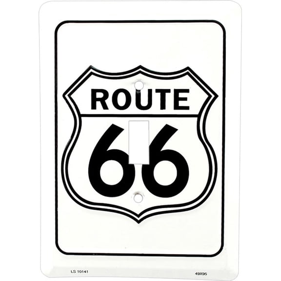 HangTime Route 66 single pole 4.5x6 inch light switch plate
