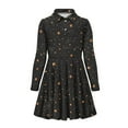 thumbnail image 4 of DISNIMO Galaxy Star Dress for Girls Age 11-12 Year Old Girl Dresses Fall Long Sleeve School Dress for Girls Midi Dress Collar Dresses Kids Twirl Dress for Children Skater Dress Teens Holiday Dress, 4 of 7