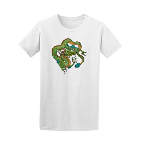 Oriental Green Dragon Circle Tee Men's -Image by Shutterstock