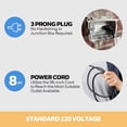 thumbnail image 4 of Honeywell 18 Inch Wall Mount Outdoor Oscillating Fan Strong Airflow Remote Matte Black, 4 of 12
