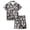 Z28-Grey, variant on Weebloom Halloween Girls' Pajama Sets Cute Pumpkin Pajamas Set Soft Printed Short Sleeve Button Down Shirt Shorts For Youth Tween Sleepwear Nightwear Pjs Loungewear 12-13 Years