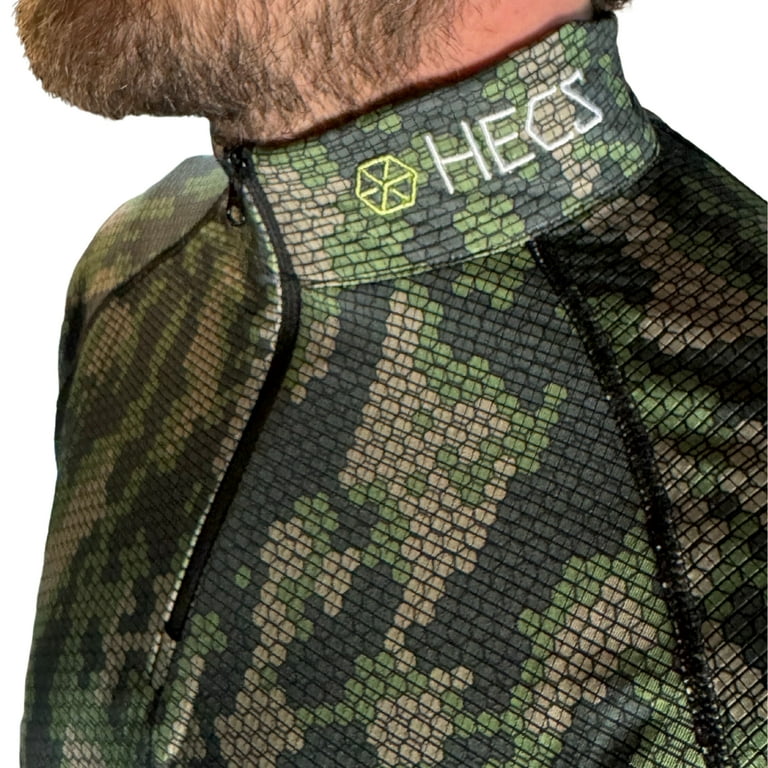 HECS Hunting 3 Piece System Base Layer Stealthscreen Technology Adult HECSTYLE Green 2XL Unisex Walmart