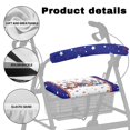 thumbnail image 5 of HELLHERO Santa Claus Walker Rollator Seat Back Cover Rollator Seat Covers and The American Tlag for Elderly Easy to Clean Easy to Install for Cover Only, 5 of 7