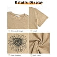 thumbnail image 5 of MOSHU Womens T-shirts Round Neck Shirts for Women Short Sleeve Loose Graphic Tees, 5 of 9