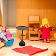 thumbnail image 2 of Mesa auxiliar redonda para muñecas, modelo de casa de muñecas en miniatura, mesa auxiliar, muebles para casa de muñecas en miniatura, 2 of 6