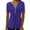 Dark Blue, variant on Uaswgudfs Women's V Neck Casual Summer Long Blouse - Henley Half Sleeve Button Down Fitted Shirt 2025