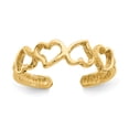 thumbnail image 1 of 14K Yellow Gold Heart Toe Ring, 1 of 4