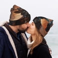 thumbnail image 5 of Susaid Steampunk Cowboy Cat Print Winter Beanie for Men Women, Lined Beanie Soft Warm Knit Hat Ski Cuffed Cap, 5 of 6