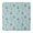 Blue Highland Cow, variant on White Buffalo Pattern Square Fitted Tablecloth with Elastic Edge,Square Table Cover,Washable Elastic Table Cover for Home Kitchen Party Decor 34"x34"