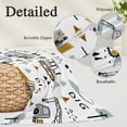 thumbnail image 2 of Cartoon Tractor Pillow Covers, Linen Long Throw Pillow Case, Cute Grey Digger Shovel Truck Holiday Pillow Protector Decorative Cushion Cover for Living Room/Bedroom 20" x 36", 2 of 8