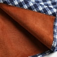 thumbnail image 4 of Tqyyweavej Mens Sherpa Fleece Lined Flannel Shirt Jacket Long Sleeve Button Down Casual Plaid Winter Warm Shirts Jacket with Pocket, 4 of 6