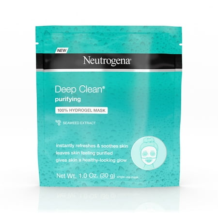 Neutrogena Deep Clean Hydrating 100% Hydrogel Face Mask, 1.0