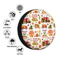 thumbnail image 4 of Naloa Fall Farm Pumpkin PVC Leather Spare Tire Wheel Cover Spare Tire Cover, for Car Truck SUV Camper Trailer Universal Fit(14-17in)-17 inch, 4 of 6