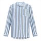 thumbnail image 4 of Blusa y camisa de manga larga con cuello alto para hombre, estilo informal, a la moda, con botones estampados y bolsillo tipo cárdigan, blusa de manga larga con cuello alto, camisetas de poliéster par, 4 of 6
