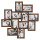 thumbnail image 1 of SONGMICS Marcos de fotos de collage de 4 x 6, paquete de 12 marcos de collage de fotos para decoración de pared, parte frontal de cristal, requiere montaje, marrón rústico, 1 of 5