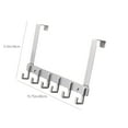 thumbnail image 3 of ChicYu 6-Hook Over-Door Organizer,Rust-proof Metal Garment Rack for Robes,Belts,Bathroom Closet Space Optimization Saving Storage Singles Rows Hooks Duty Gray, 3 of 5