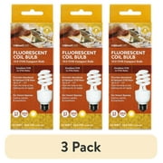 (3 pack) Vibrant Life Fluorescent Coil UVB Bulb for Reptiles, 13 Watts