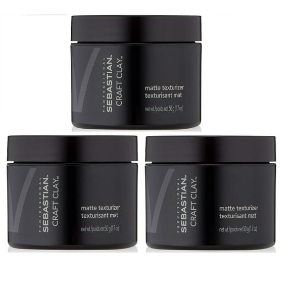 Sebastian Professional Craft Clay Remoldable Matte Texturizer, 1.7 oz 3 Pack