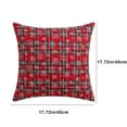 thumbnail image 3 of Funda para cojín lumbar de copo de nieve de Navidad | Funda de almohada de poliéster | Acento decorativo de sofá | Diseño multicolor | 45x45cm | Tela suave, transpirable y gruesa | 1 Pack, 3 of 6