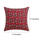 thumbnail image 3 of Funda para cojín lumbar de copo de nieve de Navidad | Funda de almohada de poliéster | Acento decorativo de sofá | Diseño multicolor | 45x45cm | Tela suave, transpirable y gruesa | 1 Pack, 3 of 6