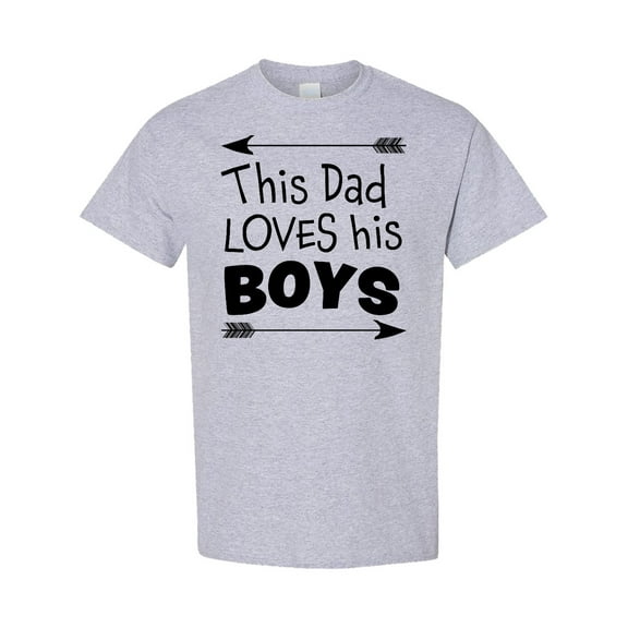 Inktastic This Dad Loves His Boys Fathers Day T-Shirt