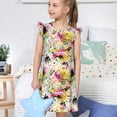 thumbnail image 4 of Vsdgher Chemises de Nuit Rétro Musicales pour Filles Robe de Nuit Manches Courtes à Volants Pyjama pour Fête-Petit, 4 of 6