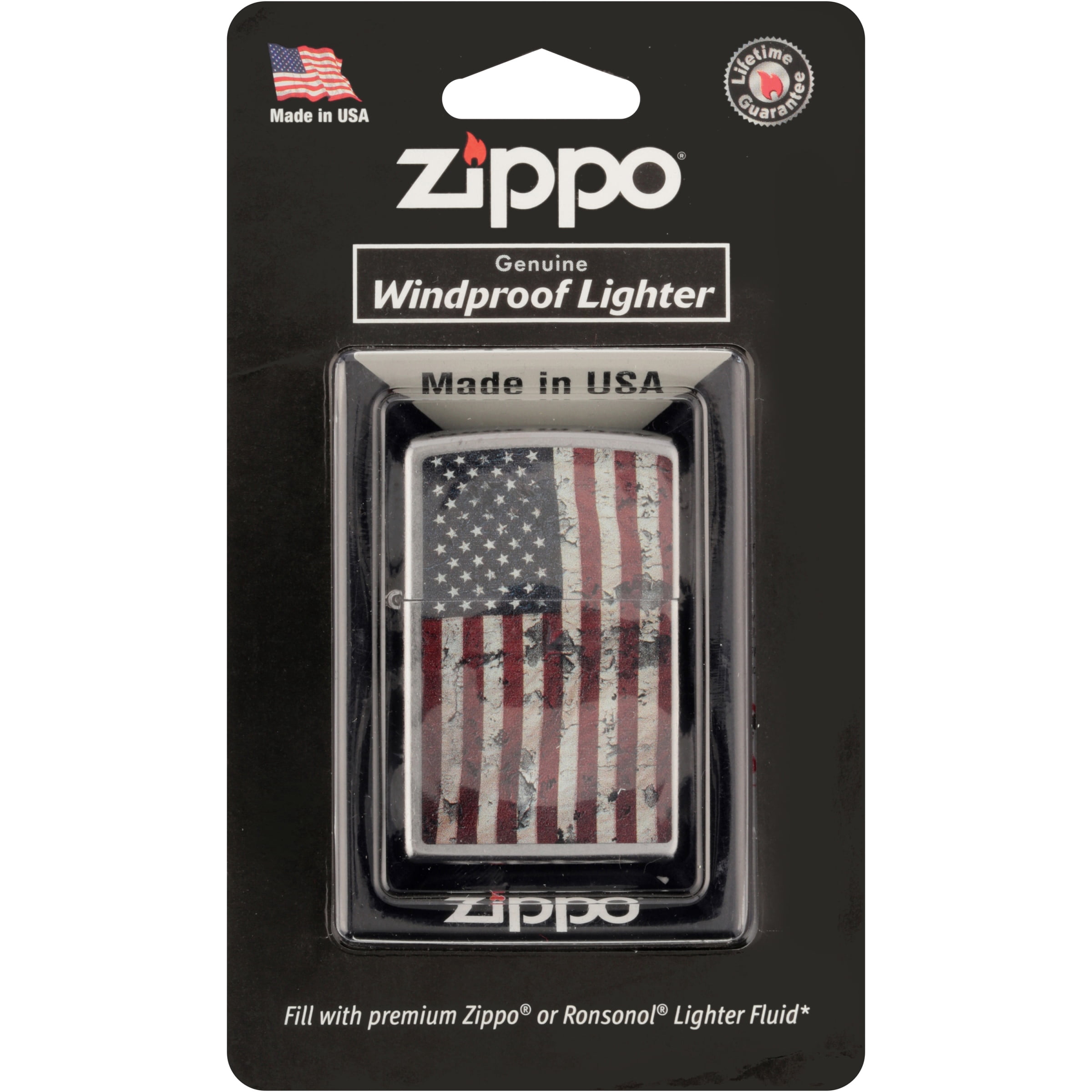 Zippo Regular Distressed Americana Windproof Lighter