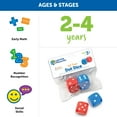 thumbnail image 5 of Learning Resources 6-Sided Foam Early Math Skills Dice,Blue/ Red, 2 Count, 5 of 6