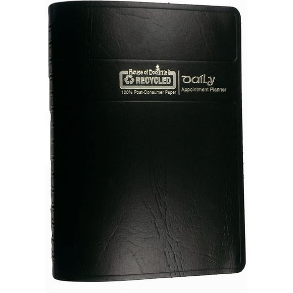 House of Doolittle 5-Inch X 8-Inch 2016 Daily Calendar Planner, Black Cover (HOD28802-16)