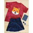 thumbnail image 3 of Cute Shiba Inu Love Eyes Tie Dye Crystal Women -Image by Shutterstock, Female x-Large, 3 of 4