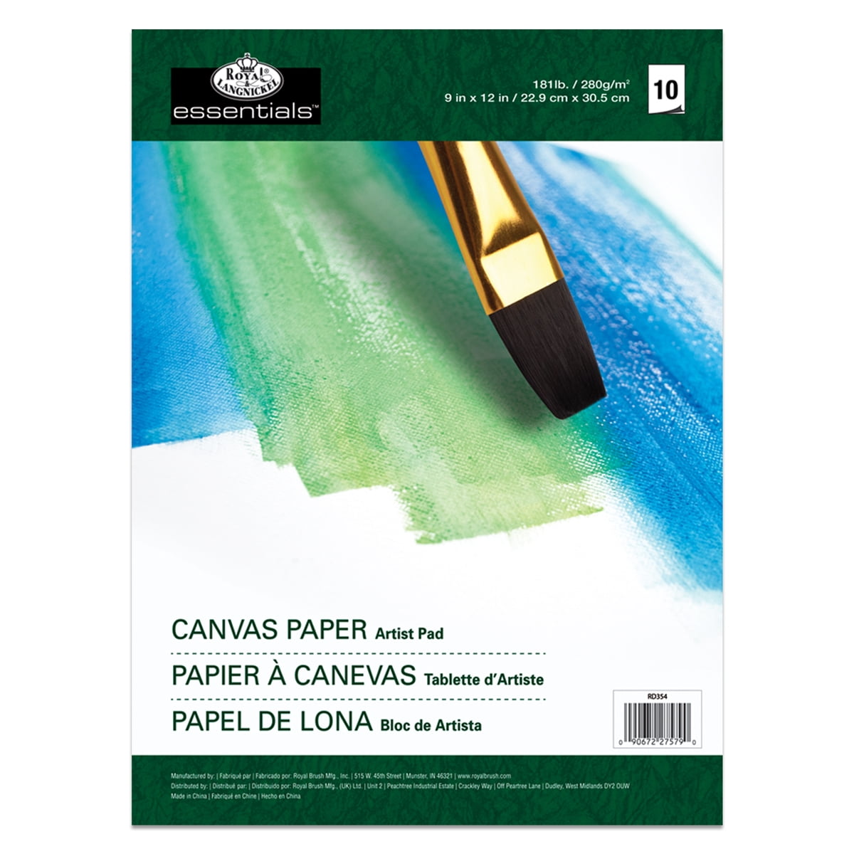 PCS-9 Royal Brush Paint By Number Kit Artist Canvas Series 9"X12"-Unicorn 