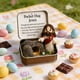 thumbnail image 1 of Decoraciones de Pascua, Adornos de Pascua, Regalos de Pascua Caja de Pascua con bolsillo H-ug Ribete de lana, 1 of 6