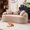 65" Chenille Warm Beige, variant on Timbernest 65" Curved Loveseat, Chenille Couch for Living Room, No Assembly Required, Deep Navy